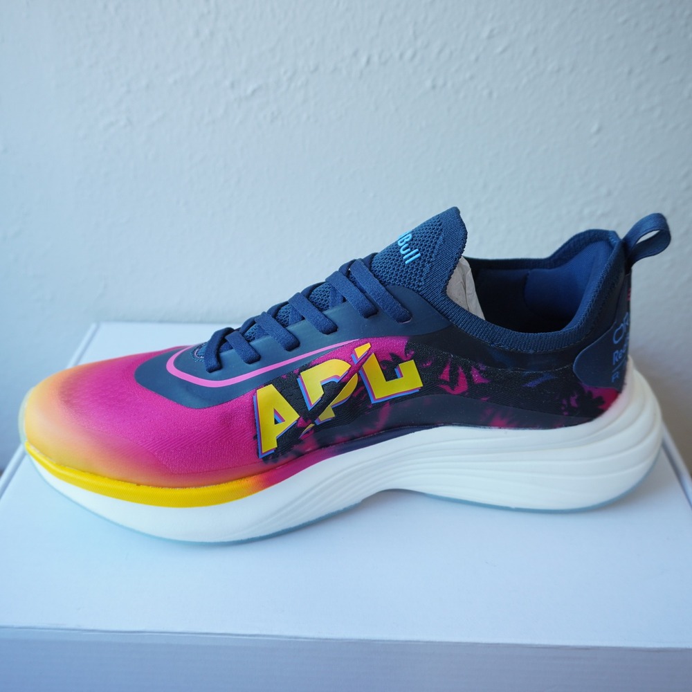 APL Women's 10 Podium Red Bull Racing Pink Yellow New Sunset Palm Running Shoes - Picture 9 of 11